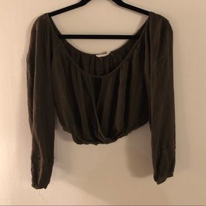 NWOT Nordstrom army green top